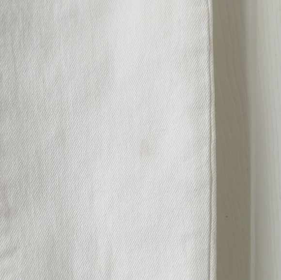 Levi's 711 Classic Low Rise Cropped Lace Up Ankle Cropped Skinny Jeans White 25 - Picture 4 of 16